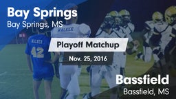Matchup: Bay Springs vs. Bassfield  2016