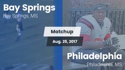 Matchup: Bay Springs vs. Philadelphia  2017