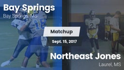 Matchup: Bay Springs vs. Northeast Jones  2017