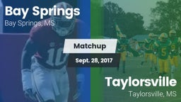 Matchup: Bay Springs vs. Taylorsville  2017