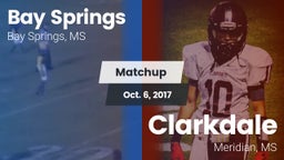 Matchup: Bay Springs vs. Clarkdale  2017