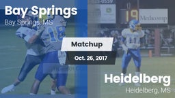 Matchup: Bay Springs vs. Heidelberg  2017