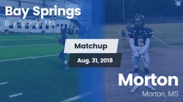 Matchup: Bay Springs vs. Morton  2018