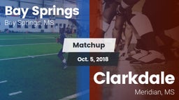 Matchup: Bay Springs vs. Clarkdale  2018