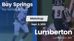 Matchup: Bay Springs vs. Lumberton  2019