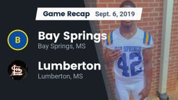 Recap: Bay Springs  vs. Lumberton  2019