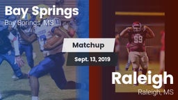 Matchup: Bay Springs vs. Raleigh  2019