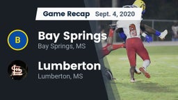 Recap: Bay Springs  vs. Lumberton  2020