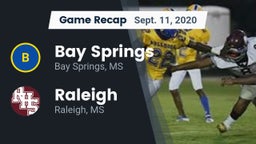 Recap: Bay Springs  vs. Raleigh  2020
