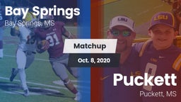 Matchup: Bay Springs vs. Puckett  2020