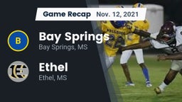 Recap: Bay Springs  vs. Ethel  2021