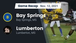 Recap: Bay Springs  vs. Lumberton  2021