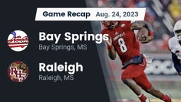 Recap: Bay Springs  vs. Raleigh  2023