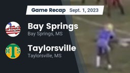 Recap: Bay Springs  vs. Taylorsville  2023