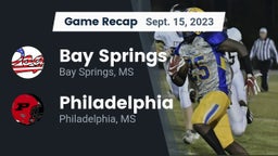 Recap: Bay Springs  vs. Philadelphia  2023