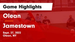 Olean  vs Jamestown  Game Highlights - Sept. 27, 2022