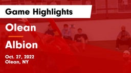Olean  vs Albion  Game Highlights - Oct. 27, 2022