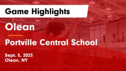 Olean  vs Portville Central School Game Highlights - Sept. 5, 2023