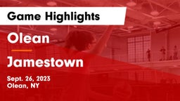 Olean  vs Jamestown  Game Highlights - Sept. 26, 2023
