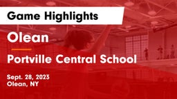 Olean  vs Portville Central School Game Highlights - Sept. 28, 2023