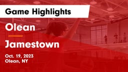 Olean  vs Jamestown  Game Highlights - Oct. 19, 2023