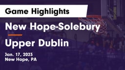 New Hope-Solebury  vs Upper Dublin  Game Highlights - Jan. 17, 2023