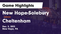 New Hope-Solebury  vs Cheltenham  Game Highlights - Dec. 5, 2023