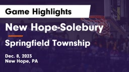 New Hope-Solebury  vs Springfield Township  Game Highlights - Dec. 8, 2023