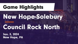 New Hope-Solebury  vs Council Rock North  Game Highlights - Jan. 3, 2024
