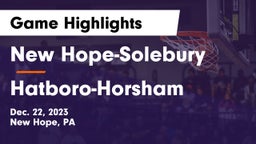New Hope-Solebury  vs Hatboro-Horsham  Game Highlights - Dec. 22, 2023