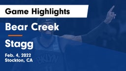 Bear Creek  vs Stagg  Game Highlights - Feb. 4, 2022