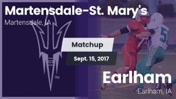 Matchup: Martensdale-St. Mary vs. Earlham  2017