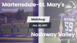 Matchup: Martensdale-St. Mary vs. Nodaway Valley  2017