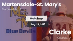 Matchup: Martensdale-St. Mary vs. Clarke  2018