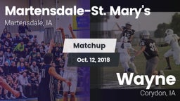 Matchup: Martensdale-St. Mary vs. Wayne  2018