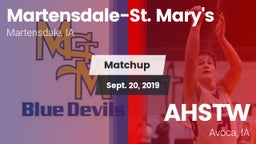 Matchup: Martensdale-St. Mary vs. AHSTW  2019
