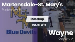 Matchup: Martensdale-St. Mary vs. Wayne  2019