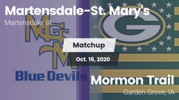 Matchup: Martensdale-St. Mary vs. Mormon Trail  2020