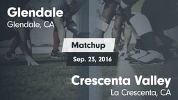 Matchup: Glendale vs. Crescenta Valley  2016