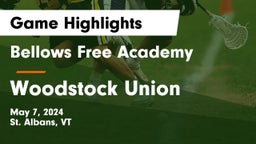 Bellows Free Academy  vs Woodstock Union  Game Highlights - May 7, 2024