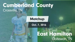 Matchup: Cumberland County vs. East Hamilton  2016