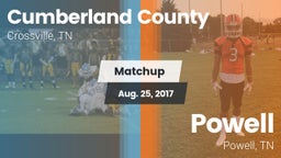 Matchup: Cumberland County vs. Powell  2017