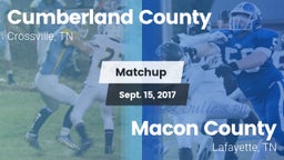 Matchup: Cumberland County vs. Macon County  2017