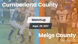 Matchup: Cumberland County vs. Meigs County  2017