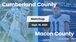 Matchup: Cumberland County vs. Macon County  2020