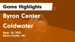 Byron Center  vs Coldwater  Game Highlights - Sept. 10, 2022
