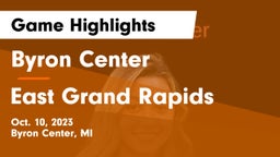 Byron Center  vs East Grand Rapids  Game Highlights - Oct. 10, 2023