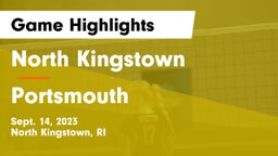 North Kingstown  vs Portsmouth  Game Highlights - Sept. 14, 2023