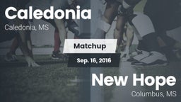 Matchup: Caledonia vs. New Hope  2016