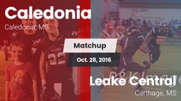 Matchup: Caledonia vs. Leake Central  2016